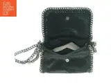Sort skuldertaske med kæde (str. 22 x 14 cm) - 3