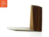 6 stk. Teak Vintage Bogstøtter Teak træ og metal (str. 14,5x14,5 cm) - 3