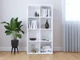 Bogskab/skænk 66 x 30 x 130 cm spånplade hvid