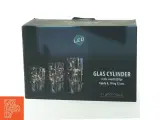 LED glas cylindre med lys fra Dacore (str. 8, 10 og 12 cm) - 2