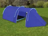 Campingtelt til 4 personer marineblå/lyseblå