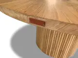 Rundt plankebord Med lammelben Ø160 cm - 5