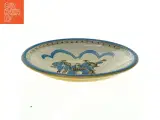 Dekoreret keramikfad fra Knabstrup i mønstret Bellman (str. 33 cm i diameter) - 2