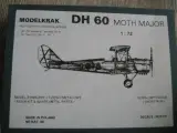 DH 60 Moth Major skala 1/72