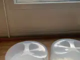 Lagkage plastbeholder 2 stk.