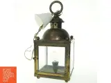 Vintage lanterne med indbygget lampe (str. 43x20 cm) - 2