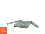 Grå håndstrikket uld-sweater (str. 30 x 37 cm ærme 23 cm) - 4