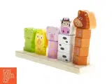 Træ stabling legetøj med dyr (str. 22 x 6 x 14 cm) - 4