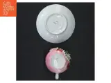 Dekoreret porcelænskop med underkop (str. H 6 cm) - 3