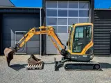 Hyundai R25z-9ak - 2.700 kg. minigraver / 2 skovle & centralsmøring - 4