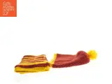 Strikket hue og benvarmere i Griffendor farver (Harry Potter) (str. 15 x 31 cm. og. 26. x 27 cm) - 2