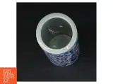 Blå og hvid porcelænskrukke (str. Ø. 7 cm. længde, 15,5 cm) - 2