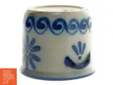 Asbo Stentøjs krukke med blå dekor (str. 11 x 13 cm) - 2