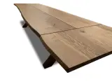 Plankebord eg med 2x tillægsplader 270 cm / 370 x 100cm - 4