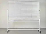Bred dobbeltsidet whiteboard planlægnings-/svingtavle - 3