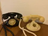 2 stk. vintage retro telefoner