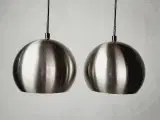 ⭐️- 2 stk Ball pendler i Børstet Stål - 5