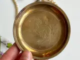 Bronze, glasbakke m hjort - 3