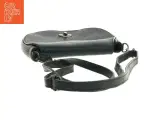 Sort Crossbody skuldertaske I blødt præget læder (str. 22 x 23 cm) - 2