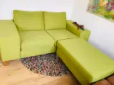 Lækker sofa med puf
