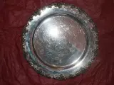 Bakke / dækketallerken af sølvplet