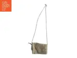 Lille skuldertaske i ruskind med kædestrop (str. 20 x 14 cm) - 2