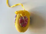Lille påskeæg, gul m blomster - 3