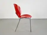 Nanna ditzel trinidad stol i rød med gråt stel - 5