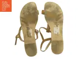 Brugte flade sandaler med remme og dekorationer (str. 42) - 5