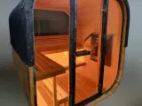 Ny unik stil CUBE sauna med HUUM 9kw ovn og WIFI - 2