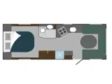 2025 - Polar Blackline 680 QA   Luksus vintervogn med fantastisk indretning fra Hinshøj Caravan A/S - 4