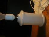 Hvid Opaline Bordlampe
