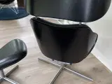 Designer Tok Lænestol med skammel - 2