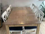 Spisebord og 6 stole - 2