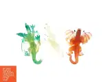 3 dragefigurer i plastik fra schleich eller Papostr. 17 x 10 cm) - 3