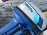 16 fods klinkebygget glasfiberbåd med 18 hk motor - 2