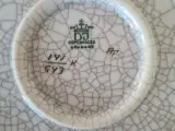 Fad, grøn, krakeleret porcelæn