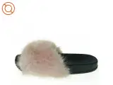 Klipklapper / badetøfler med pink pels (str. 37) - 4