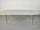 Fritz hansen konferencebord i grå med oval plade, 240 cm. - 3