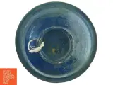 Blå dekorativ skål med metal detaljer (str. 26 x 8 cm) - 4