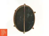 Oval udskåret Kobber Kurv med hank på fødder (str. 17 x 13 cm) - 4