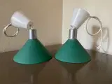 2 grønne loftslamper