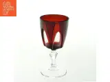 Rødvinsglas i rødt glas (str. H 13 cm, ø 6,5 cm) - 4