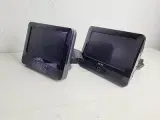 ⭐️- 2 stk LCD Skærme m. Mini dvd afspiller - Akai  - 3