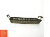 Dekorativ metal bakke med asiatisk motiv (str. 36x26 cm) - 2