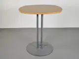 Højt cafebord med bøgeplade og grå stel - 4
