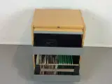 Skuffekassette i bøg med jalousilåge og metalhåndtag - 2