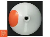 Hvid vase med orange detalje fra Speedtsberg (str. 10 cm ø. 10,5 cm) - 3