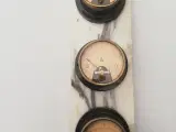 3 stk små gamle ampermetre 