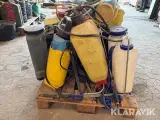 Blandet lot rygsprøjter og tromle - 4
